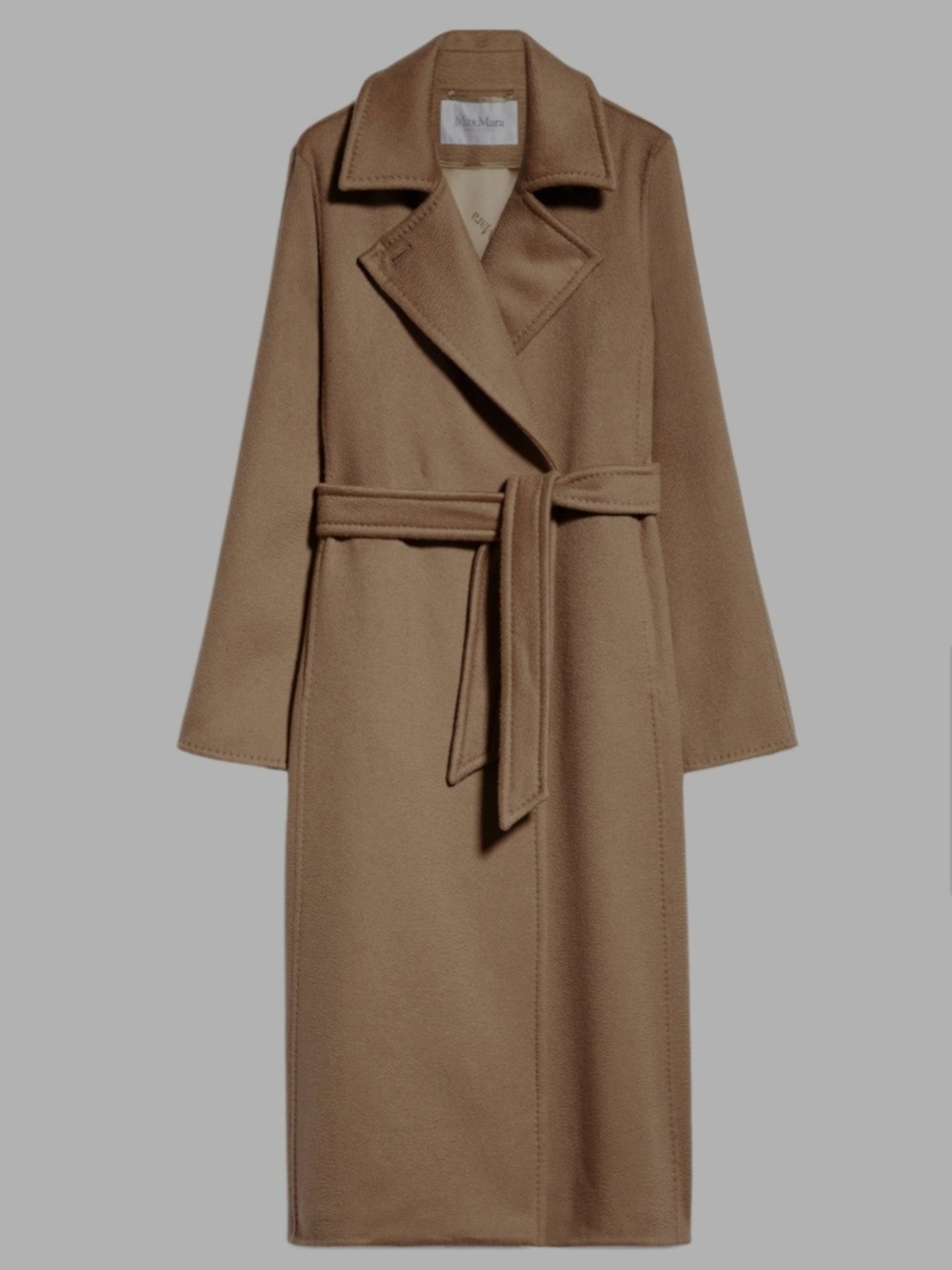 MaxMara Camel Wool Cashmere Manuela Coat
